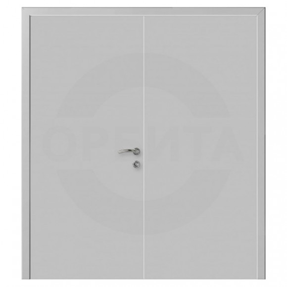 Пластиковая дверь Светло-серый RAL 7035 двухстворчатая Капель