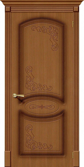 Межкомнатная дверь шпон Ф-11 (Орех) Азалия