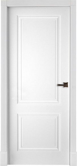 Межкомнатная дверь Эмаль белая (RAL 9003) Богемия