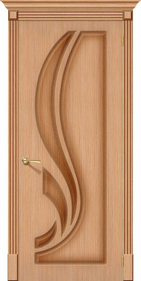 Межкомнатная дверь шпон Ф-01 (Дуб) Лилия