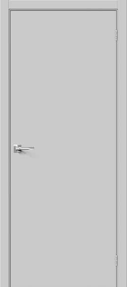 Межкомнатная дверь эмалит Grey Matt Браво-0.П