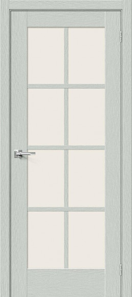 Межкомнатная дверь экошпон Grey Wood Прима-11.1 Magic Fog