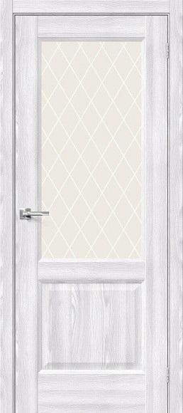 Межкомнатная дверь экошпон Riviera Ice Неоклассик-33 White Сrystal