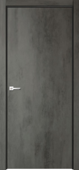 Межкомнатная дверь эмалит бетон темный Севилья 32