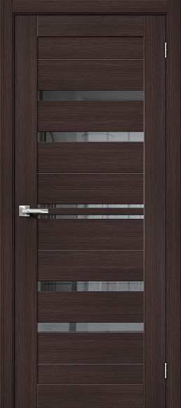 Межкомнатная дверь экошпон Wenge Melinga Браво-30 Mirox Grey 