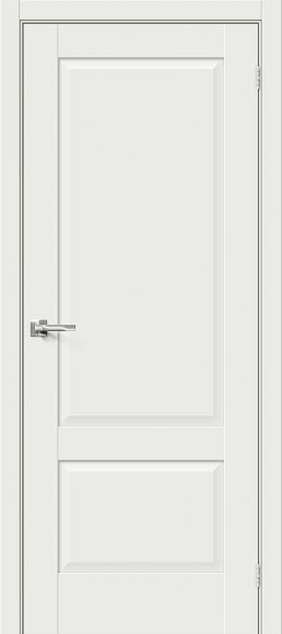 Межкомнатная дверь эмалит White Matt Прима-12