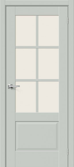 Межкомнатная дверь эмалит Grey Matt Прима-13.0.1 Magic Fog