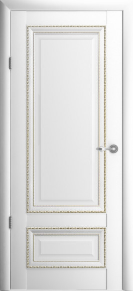 Межкомнатная дверь винил Белый Версаль 1