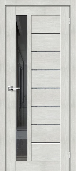Межкомнатная дверь экошпон Bianco Veralinga Браво-27 Mirox Grey