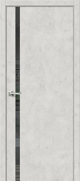 Межкомнатная дверь экошпон Look Art Браво-1.55 Mirox Grey