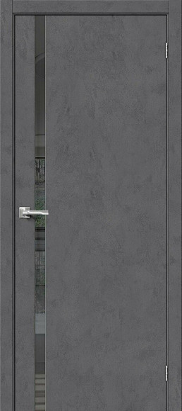 Межкомнатная дверь экошпон Slate Art Браво-1.55 Mirox Grey