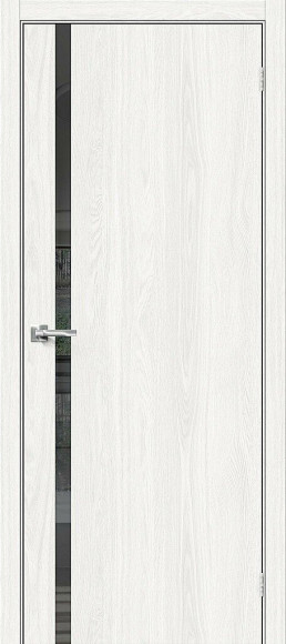 Межкомнатная дверь экошпон White Dreamline Браво-1.55 Mirox Grey
