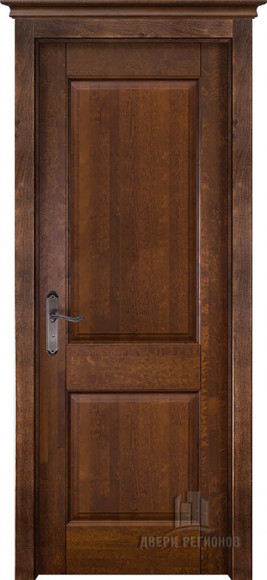 Межкомнатная дверь массив ольхи Античный орех Элегия