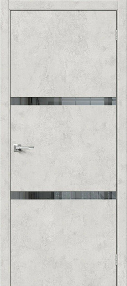 Межкомнатная дверь экошпон Look Art Браво-2.55 Mirox Grey