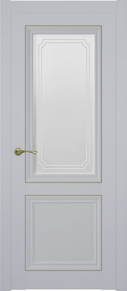 Межкомнатная дверь экошпон Манхэттен Prado 602 стекло светлое сатинато