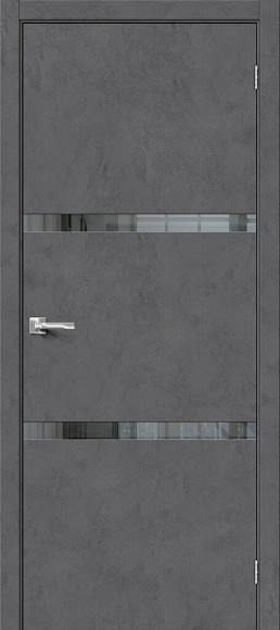 Межкомнатная дверь экошпон Slate Art Браво-2.55 Mirox Grey