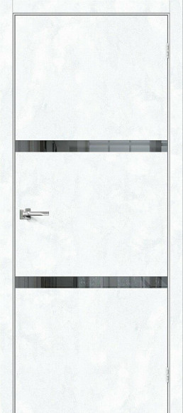 Межкомнатная дверь экошпон Snow Art Браво-2.55 Mirox Grey
