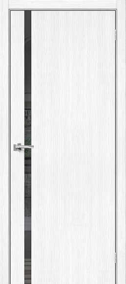 Межкомнатная дверь экошпон Snow Melinga Браво-1.55 Mirox Grey