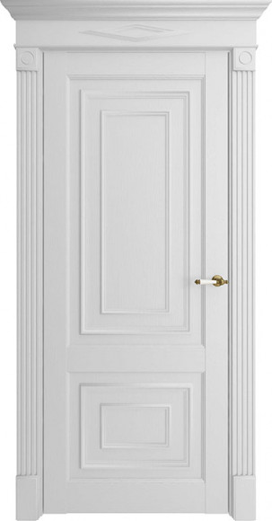 Межкомнатная дверь экошпон Белый Серена 62002