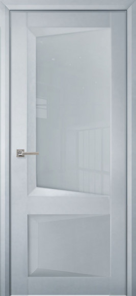 Межкомнатная дверь экошпон Barhat Light Grey 108 стекло light grey